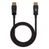 Manhattan DisplayPort 1.4 kabelis, 8K@60Hz, 3m, pīts kabelis, vīrietis-vīrietis, ar fiksatoriem, pilnībā ekranēts, melns, mūža garantija, ekvivalents DP14MM3M