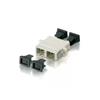 Equip SC optisko šķiedru adapteris OM4, SC, bēšs, daudzmodu, 25,5 mm, 27,8 mm, 9,35 mm