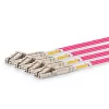 Lanview LVO230502-MTP InfiniBand optiskās šķiedras kabelis 2 m OM4 MTP LC