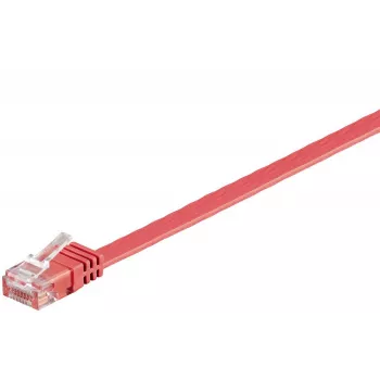 Microconnect V-UTP601R-FLAT tīkla kabelis, sarkans, 1 m, Cat6 U/UTP (UTP)