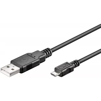 Microconnect USBABMICRO5 USB kabelis USB 2.0 5 m USB A Micro-USB B Melns
