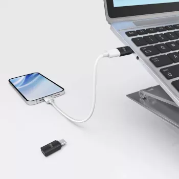 Microconnect USB4-CCF-240W USB kabelis 0 m USB C Melns