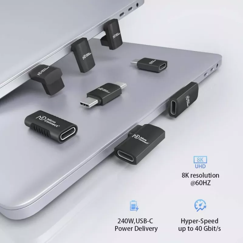 Microconnect USB4-CCF-240W USB kabelis 0 m USB C Melns