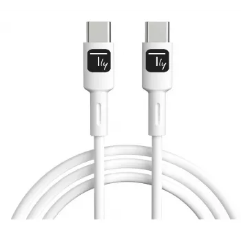 Techly ICOC-MUSB20-C60W1 USB kabelis USB 2.0 1 m USB C Balts