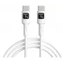 Techly ICOC-MUSB20-C60W1 USB kabelis USB 2.0 1 m USB C Balts
