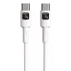 Techly ICOC-MUSB20-C60W1 USB kabelis USB 2.0 1 m USB C Balts