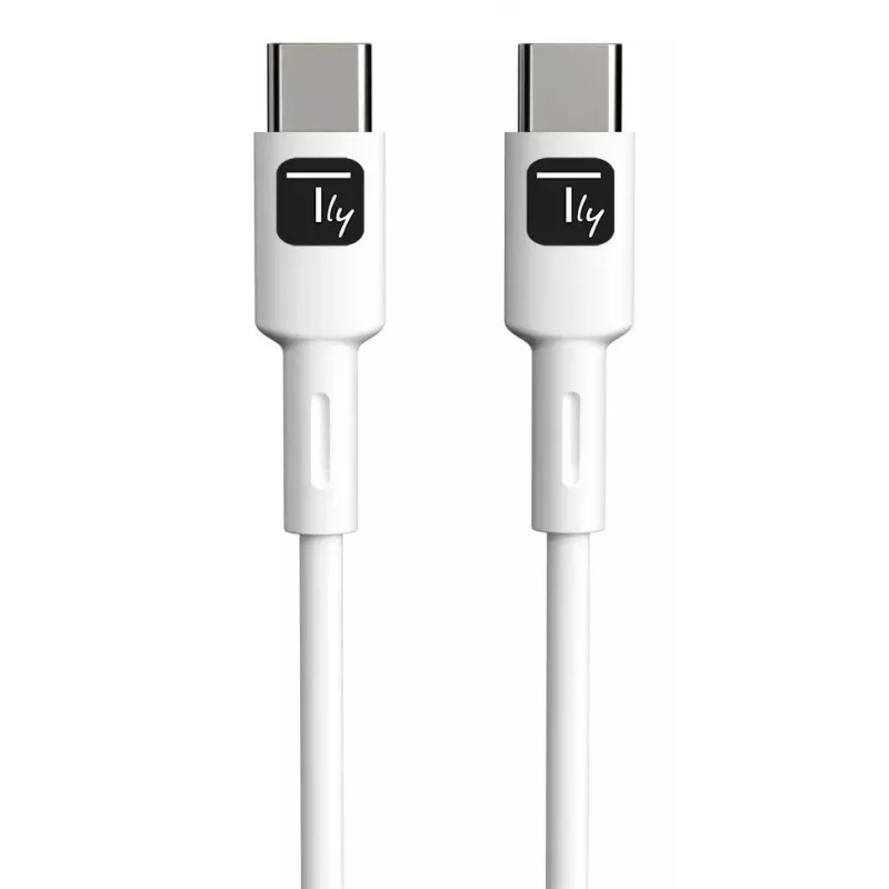 Techly ICOC-MUSB20-C60W1 USB kabelis USB 2.0 1 m USB C Balts
