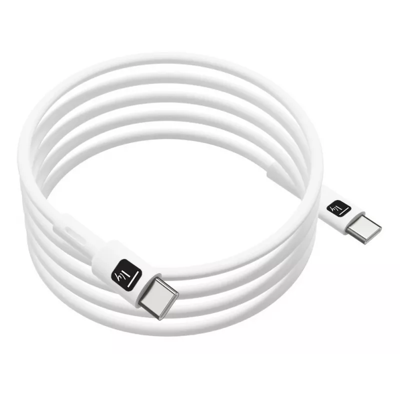 Techly ICOC-MUSB20-C60W1 USB kabelis USB 2.0 1 m USB C Balts