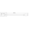 Microconnect DOCKUSB3.2CC1 USB kabelis USB 3.2 Gen 2 (3.1 Gen 2) 1 m USB C Melns