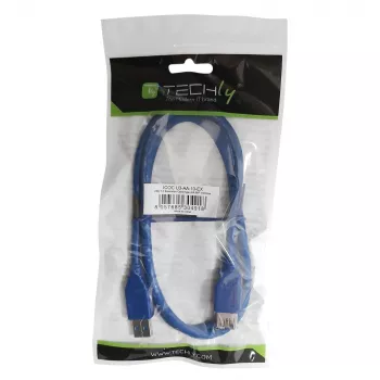 Techly pagarinājuma USB 3.0 kabelis A vīr. / A siev. 3 m zils ICOC U3-AA-30-EX