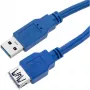 Techly USB 3.0 pagarinātāja kabelis A spraudnis / A ligzda 0,5 m zils ICOC U3-AA-005-EX