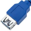 Techly USB 3.0 pagarinātāja kabelis A spraudnis / A ligzda 0,5 m zils ICOC U3-AA-005-EX