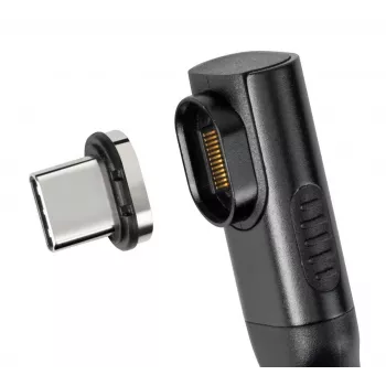USB4 Magnetic Plug MicroConnect MC-LS-USB4MP2S — USB4 kabelis, 40 Gbps dati, 100 W Power Delivery