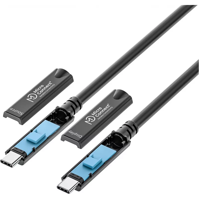USB-C kabelis MicroConnect MC-USB3.2CC05-8K-OP 5 m — atbalsta 8K video, USB 3.2
