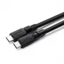 USB-C kabelis MicroConnect ColorFlex 100W USB3.2CC02 – USB-C uz USB-C, 100 W strāvas padeve, saderīgs ar USB 3.2
