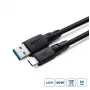 USB-C uz USB-A adapteris MicroConnect USB3.2AC2-LSZH, USB 3.2, LSZH apvalks
