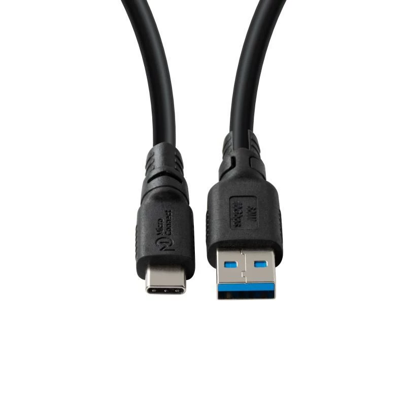 USB-C uz USB-A adapteris MicroConnect USB3.2AC2-LSZH, USB 3.2, LSZH apvalks