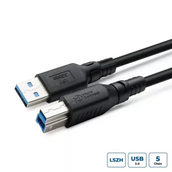 USB A–B kabelis MicroConnect ColorFlex USB 3.2 Gen 1 (USB 3.0) 1 m, LSZH