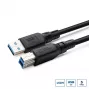 USB 3.2 A-B kabelis MicroConnect USB3.0AB3B-LSZH 1 m LSZH