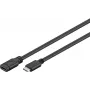 Microconnect MC-ITH-USBC-EX-002 USB kabelis USB 3.2 Gen 1 (3.1 Gen 1) 1,8 m Melns