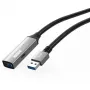 Microconnect USB3.0AAF20A USB kabelis 20 m USB A Melns