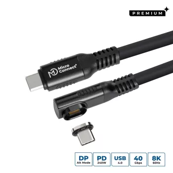 Microconnect MC-LS-USB4CC1.0-A USB kabelis 1 m USB C melns