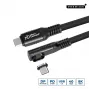 Microconnect MC-LS-USB4CC1.0-A USB kabelis 1 m USB C melns