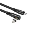 Microconnect MC-LS-USB4CC1.0-A USB kabelis 1 m USB C melns