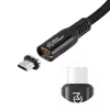 Microconnect MC-LS-USB4CC0.5 USB kabelis 0,5 m USB C melns