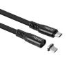 Microconnect MC-LS-USB4CC0.5 USB kabelis 0,5 m USB C melns