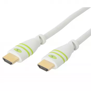 Techly 1 m Ātrgaitas HDMI kabelis ar Ethernet A/A vīr.-vīr. balts ICOC HDMI-4-010WH