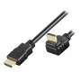 Techly 5m High Speed HDMI kabelis ar Ethernet A/A M/M leņķa melns ICOC HDMI-LE-050