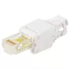 RJ-45 Cat5e vada savienotājs LOGON TWP8P8TP, caurspīdīgs/balts/dzeltens, 10 gab. iepakojumā