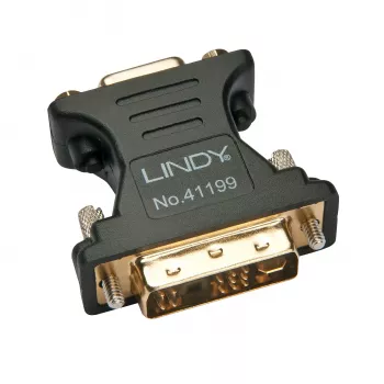 Lindy DVI-A spraudnis uz VGA sievišķo adapteris, melns