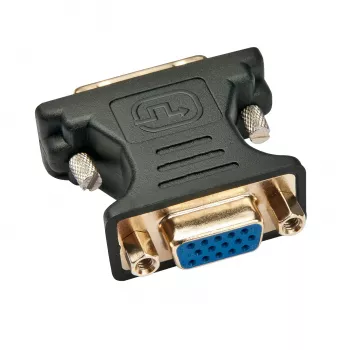 Lindy DVI-A spraudnis uz VGA sievišķo adapteris, melns