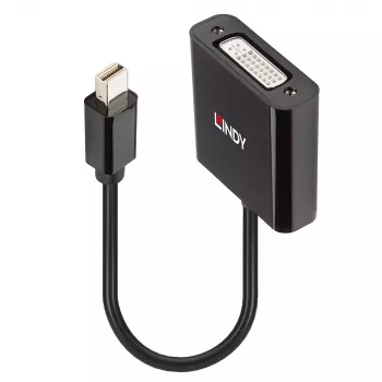 Lindy Mini DisplayPort uz DVI aktīvais pārveidotājs 0,16 m, melns