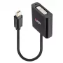 Lindy Mini DisplayPort uz DVI aktīvais pārveidotājs 0,16 m, melns