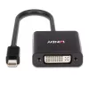 Lindy Mini DisplayPort uz DVI aktīvais pārveidotājs 0,16 m, melns