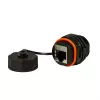 Kabeļu savienotāja adapteris LOGON NETWORKING TWPGLAND83 RJ-45 Melns