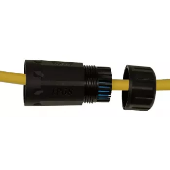 Kabeļu savienotāju adapteris (male to female) LOGON NETWORKING TWPGLAND84 RJ-45 melns