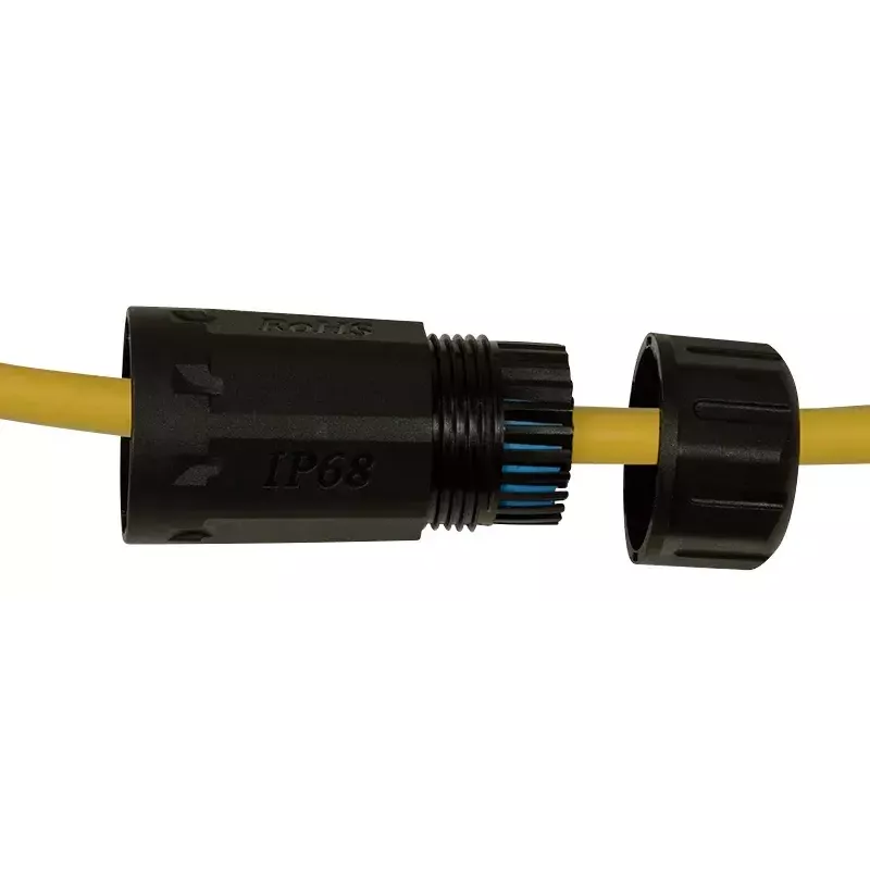 Kabeļu savienotāju adapteris (male to female) LOGON NETWORKING TWPGLAND84 RJ-45 melns