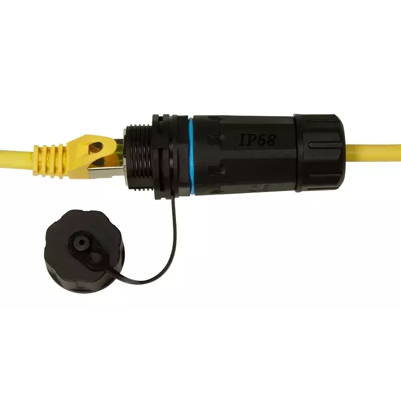 Kabeļu savienotāju adapteris (male to female) LOGON NETWORKING TWPGLAND84 RJ-45 melns