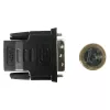 Kabeļa dzimuma mainītājs DVI-D, melns Techly IADAP-DVI-HDMI-F