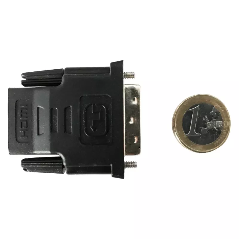 Kabeļa dzimuma mainītājs DVI-D, melns Techly IADAP-DVI-HDMI-F