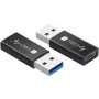 USB savienotāju adapteris Techly IADAP USB3-AFT USB A uz USB C melns