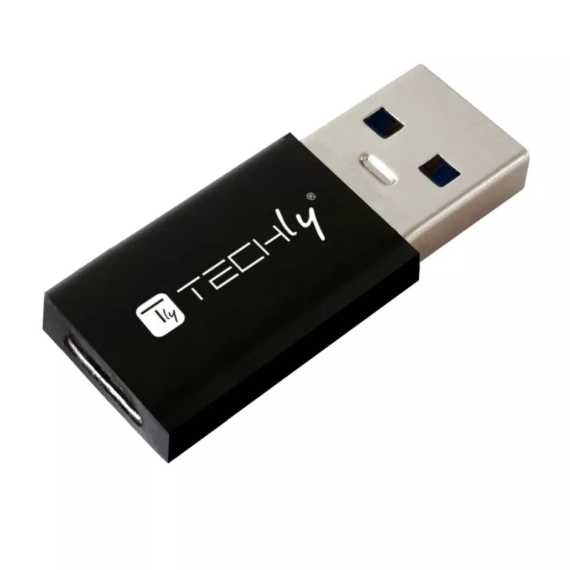 USB savienotāju adapteris Techly IADAP USB3-AFT USB A uz USB C melns