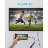 USB grafikas adapteris Anker A83120A1 — USB 3.2 Gen 1, melns/pelēks, kabelis 0,15 m