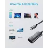 USB grafikas adapteris Anker A83120A1 — USB 3.2 Gen 1, melns/pelēks, kabelis 0,15 m