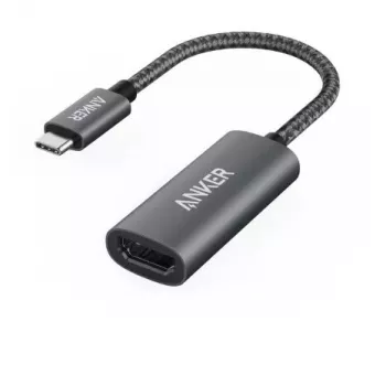 USB grafikas adapteris Anker A83120A1 — USB 3.2 Gen 1, melns/pelēks, kabelis 0,15 m