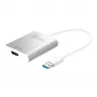 j5create JUA354 USB 3.0 uz 4K HDMI displeja adapteris, sudraba krāsā